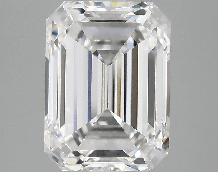 3.06 Carat Emerald Shaped Excellent Cut VVS2 IGI Certified Lab Grown Diamond