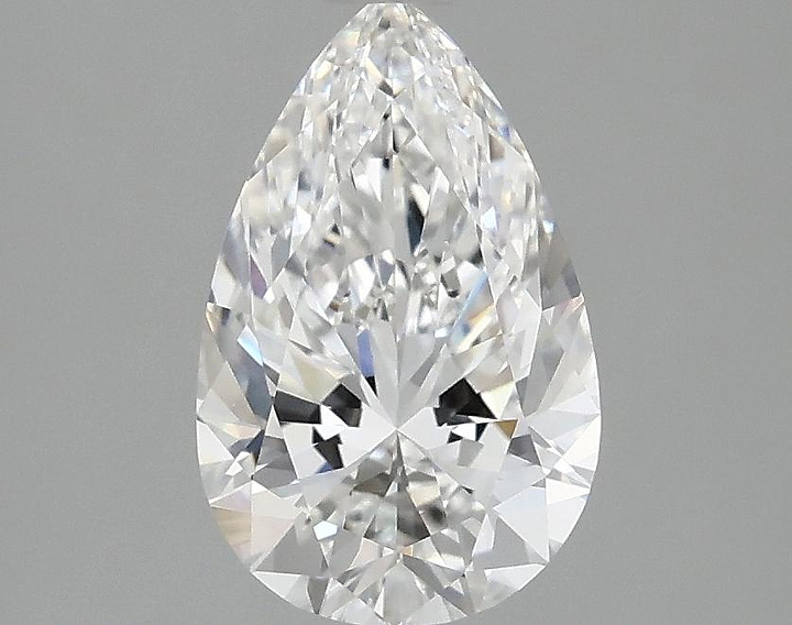 1.57 Carat Pear Shaped Ideal Cut VVS2 IGI Certified Lab Grown Diamond