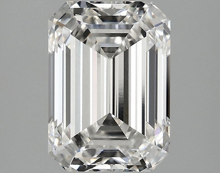 2.55 Carat Emerald Shaped Ideal Cut VVS2 IGI Certified Lab Grown Diamond