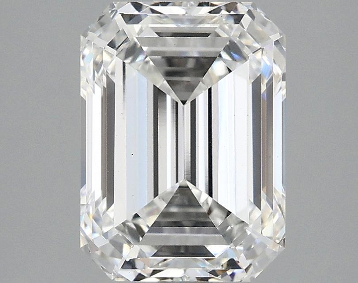 2.84 Carat Emerald Shaped Excellent Cut VS1 IGI Certified Lab Grown Diamond