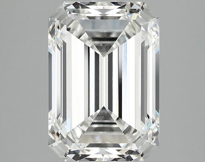 3.05 Carat Emerald Shaped Ideal Cut VVS2 IGI Certified Lab Grown Diamond