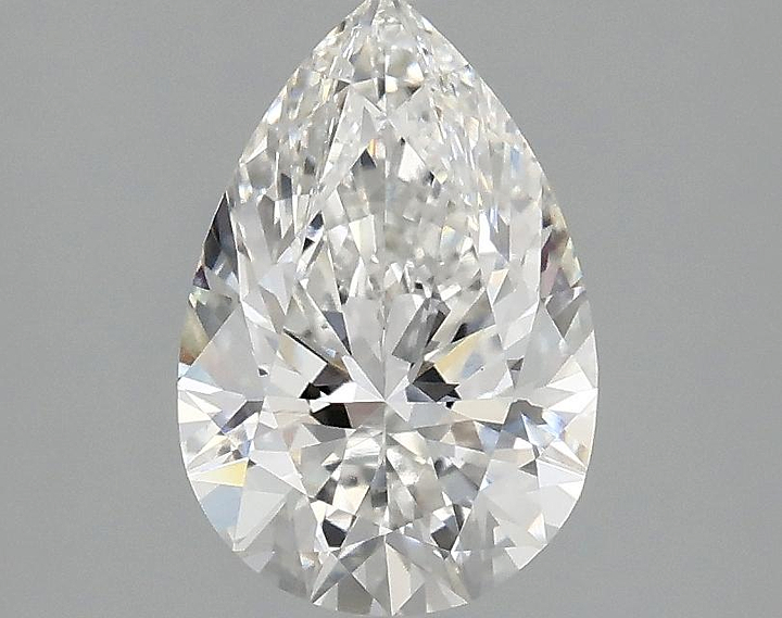 1.56 Carat Pear Shaped Excellent Cut VVS2 IGI Certified Lab Grown Diamond