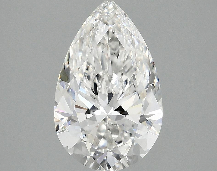 2.1 Carat Pear Shaped Ideal Cut VVS2 IGI Certified Lab Grown Diamond