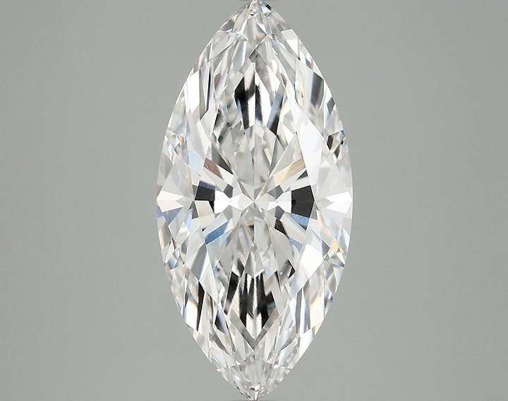 3.4 Carat Marquise Shaped Excellent Cut VVS2 IGI Certified Lab Grown Diamond