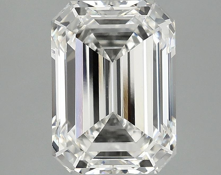 3.1 Carat Emerald Shaped Ideal Cut VVS2 IGI Certified Lab Grown Diamond