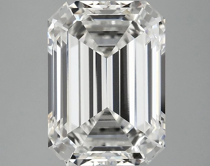 3.79 Carat Emerald Shaped Ideal Cut VVS2 IGI Certified Lab Grown Diamond