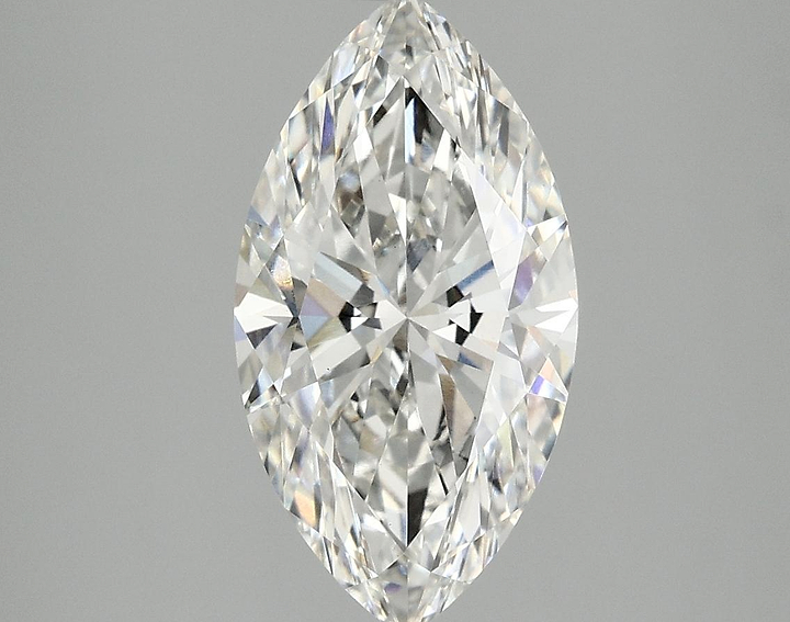 2.57 Carat Marquise Shaped Excellent Cut VVS2 IGI Certified Lab Grown Diamond