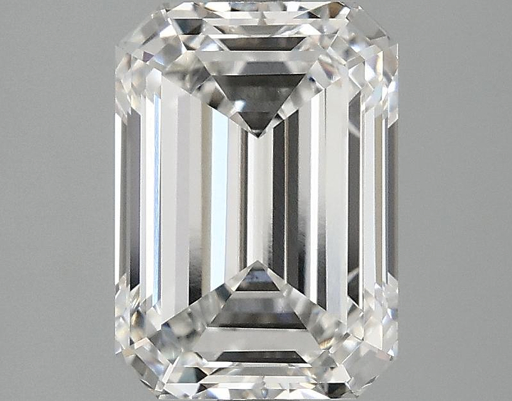 2.46 Carat Emerald Shaped Ideal Cut VVS2 IGI Certified Lab Grown Diamond