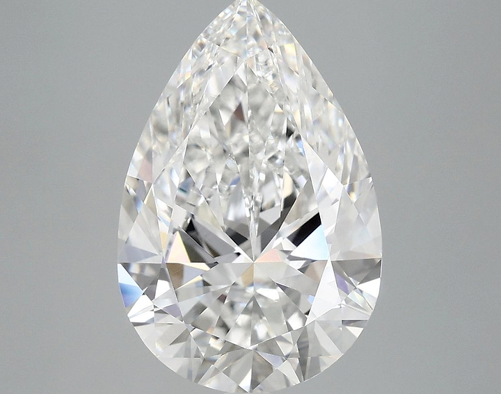 5.02 Carat Pear Shaped Excellent Cut VVS2 IGI Certified Lab Grown Diamond