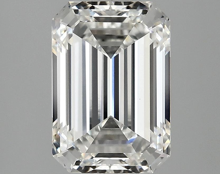 2.97 Carat Emerald Shaped Ideal Cut VVS2 IGI Certified Lab Grown Diamond