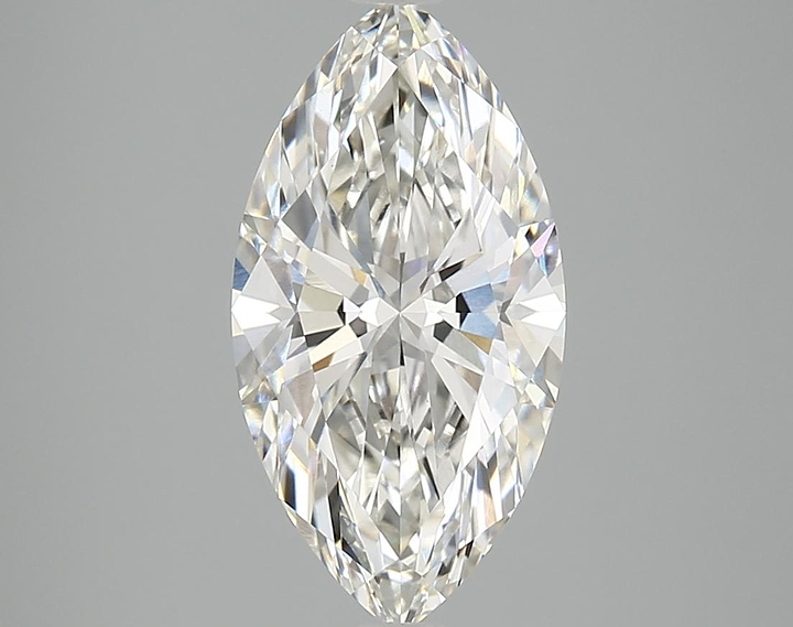 3.05 Carat Marquise Shaped Ideal Cut VVS2 IGI Certified Lab Grown Diamond