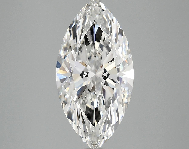 3.08 Carat Marquise Shaped Ideal Cut VVS2 IGI Certified Lab Grown Diamond
