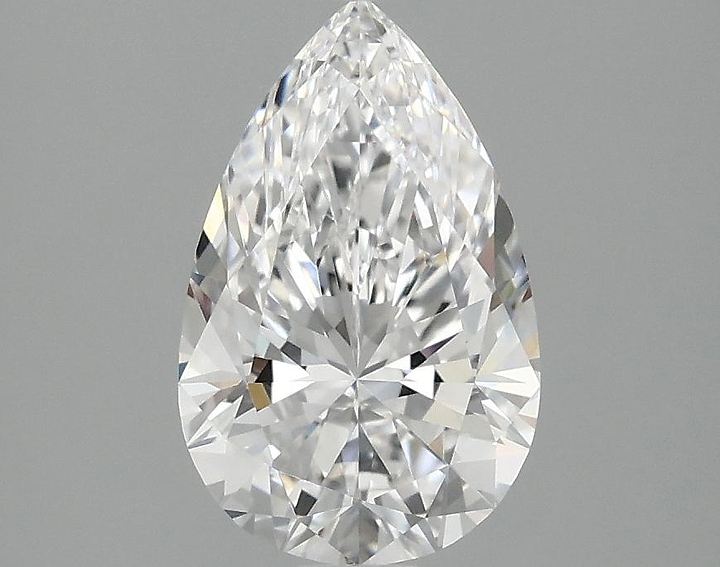 1.56 Carat Pear Shaped Ideal Cut VVS2 IGI Certified Lab Grown Diamond