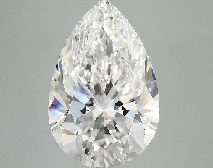 7.12 Carat Pear Shaped Excellent Cut VVS2 IGI Certified Lab Grown Diamond