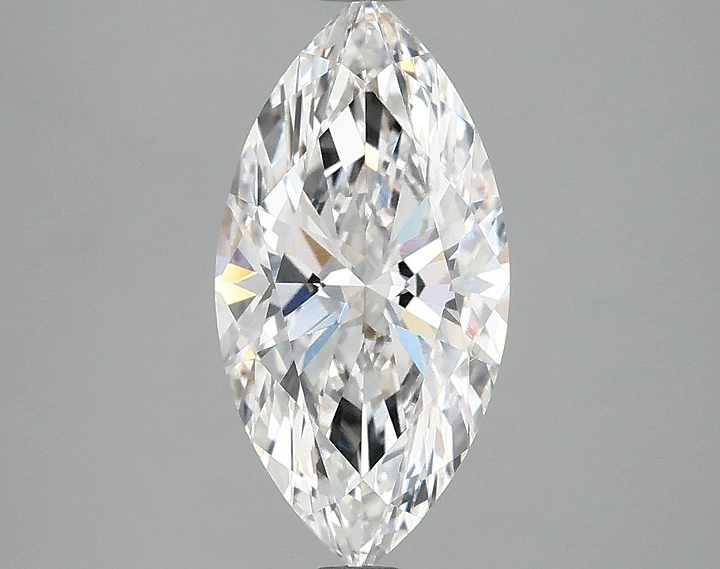 2.07 Carat Marquise Shaped Ideal Cut VVS2 IGI Certified Lab Grown Diamond