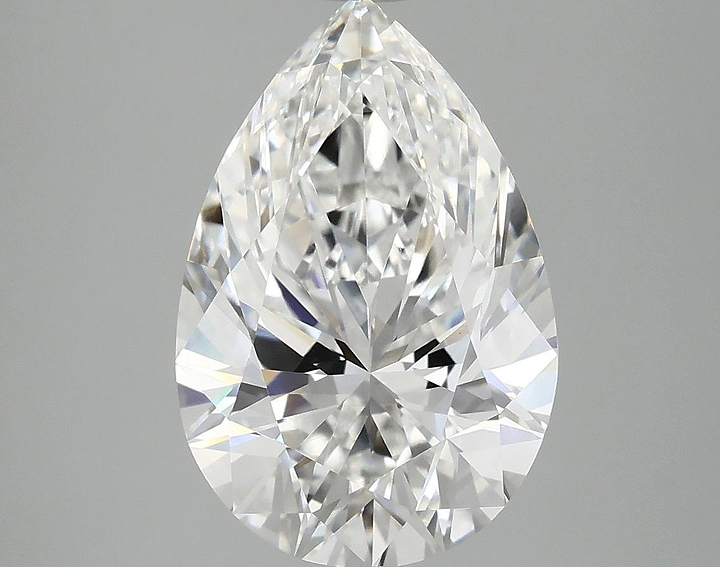 4.06 Carat Pear Shaped Excellent Cut VVS2 IGI Certified Lab Grown Diamond