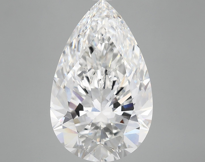 7.03 Carat Pear Shaped Ideal Cut VVS2 IGI Certified Lab Grown Diamond