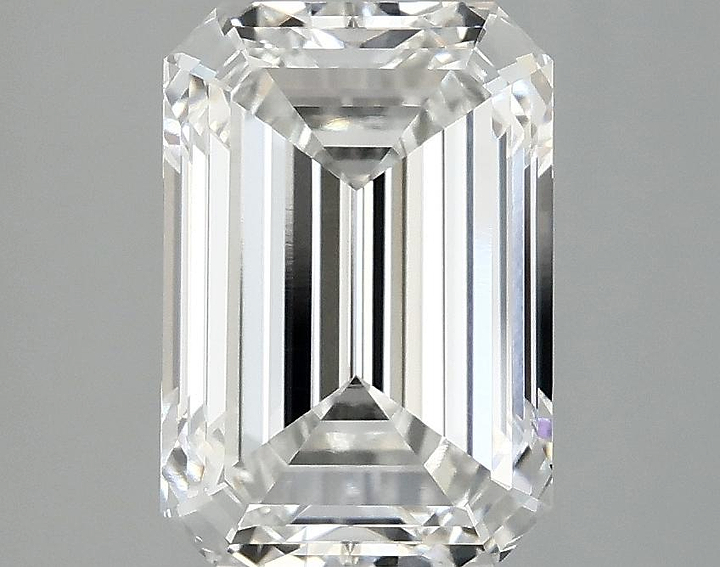 3.03 Carat Emerald Shaped Ideal Cut VVS2 IGI Certified Lab Grown Diamond
