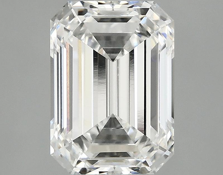 2.54 Carat Emerald Shaped Excellent Cut VVS2 IGI Certified Lab Grown Diamond