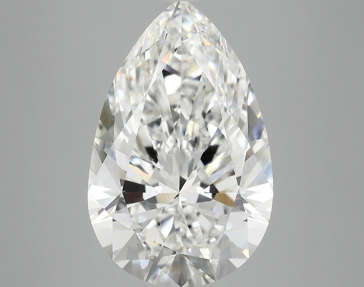 6.93 Carat Pear Shaped Ideal Cut VVS2 IGI Certified Lab Grown Diamond