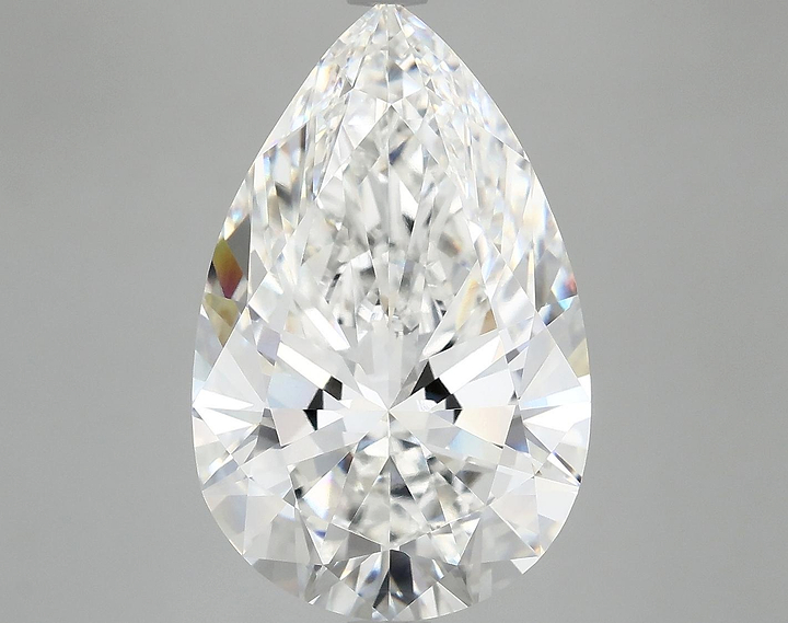 7.13 Carat Pear Shaped Ideal Cut VVS2 IGI Certified Lab Grown Diamond
