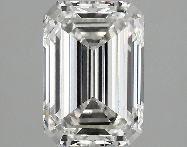 2.1 Carat Emerald Shaped Ideal Cut VS1 IGI Certified Lab Grown Diamond
