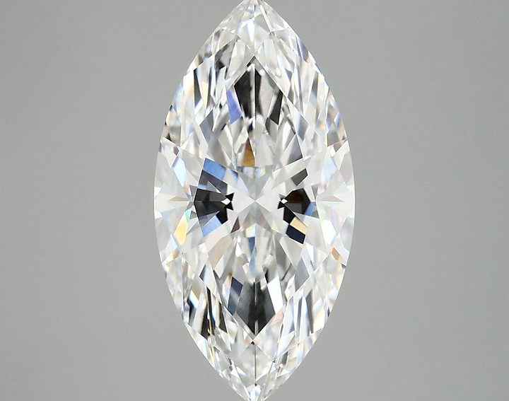 3.08 Carat Marquise Shaped Excellent Cut VVS2 IGI Certified Lab Grown Diamond