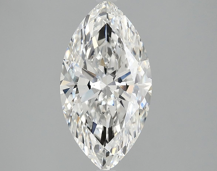 2.56 Carat Marquise Shaped Excellent Cut VVS2 IGI Certified Lab Grown Diamond