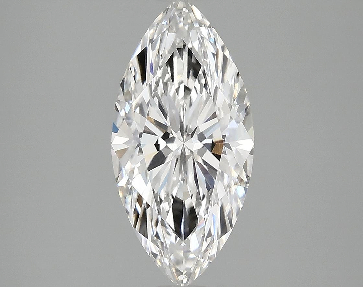 2.07 Carat Marquise Shaped Ideal Cut VVS2 IGI Certified Lab Grown Diamond