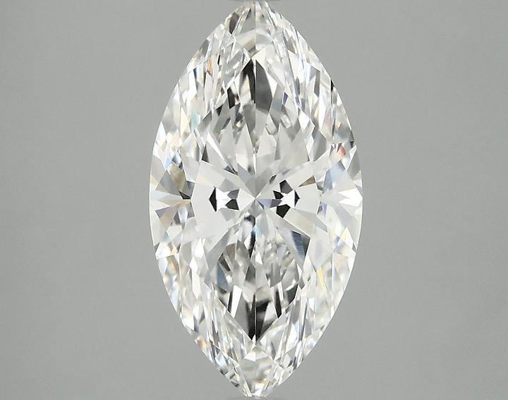 2.52 Carat Marquise Shaped Ideal Cut VVS2 IGI Certified Lab Grown Diamond