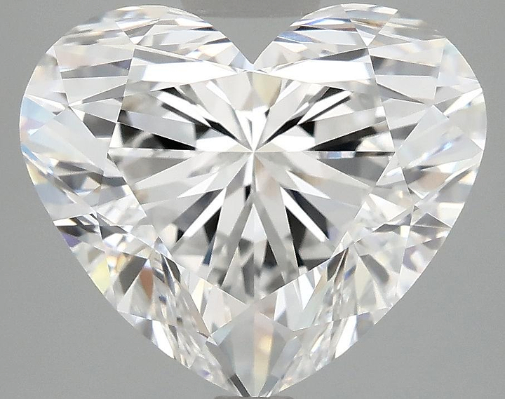 5.08 Carat Heart Shaped Excellent Cut VVS2 IGI Certified Lab Grown Diamond