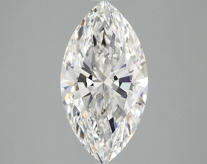 2.56 Carat Marquise Shaped Excellent Cut VVS2 IGI Certified Lab Grown Diamond