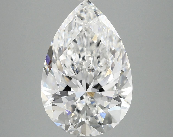 5.51 Carat Pear Shaped Excellent Cut VVS2 IGI Certified Lab Grown Diamond