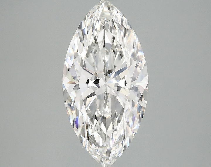 3.14 Carat Marquise Shaped Ideal Cut VVS2 IGI Certified Lab Grown Diamond