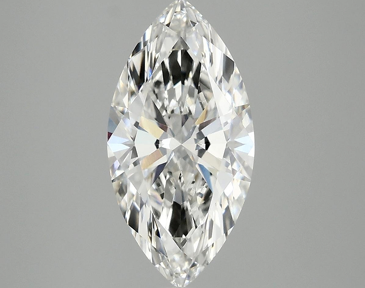 2.55 Carat Marquise Shaped Ideal Cut VVS2 IGI Certified Lab Grown Diamond
