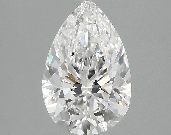1.47 Carat Pear Shaped Ideal Cut VVS2 IGI Certified Lab Grown Diamond