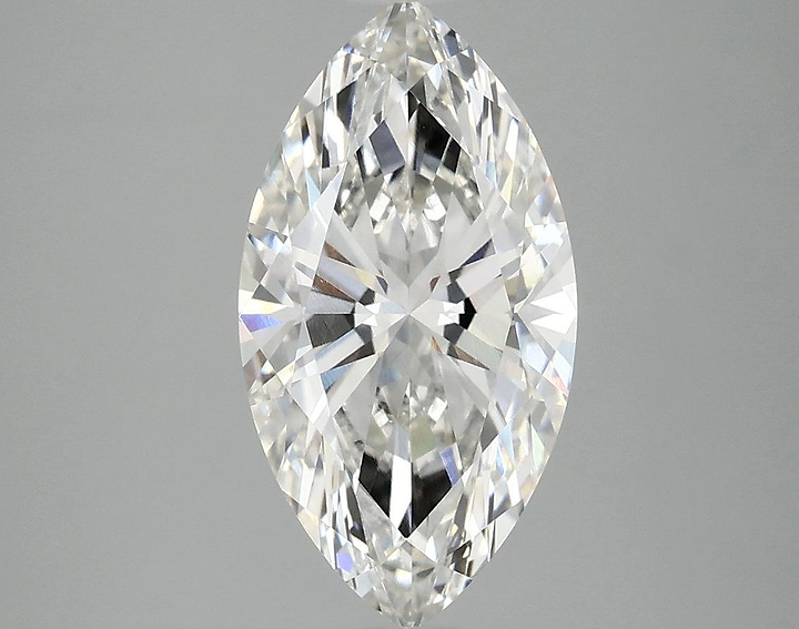2.52 Carat Marquise Shaped Excellent Cut VVS2 IGI Certified Lab Grown Diamond