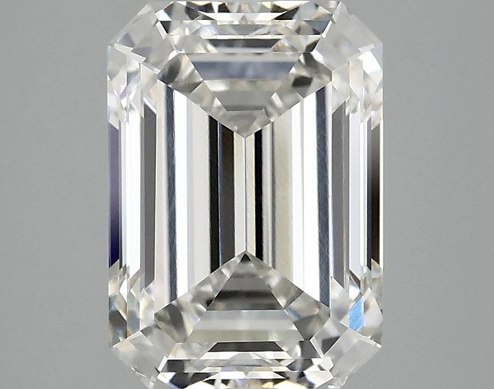3.08 Carat Emerald Shaped Ideal Cut VVS2 IGI Certified Lab Grown Diamond