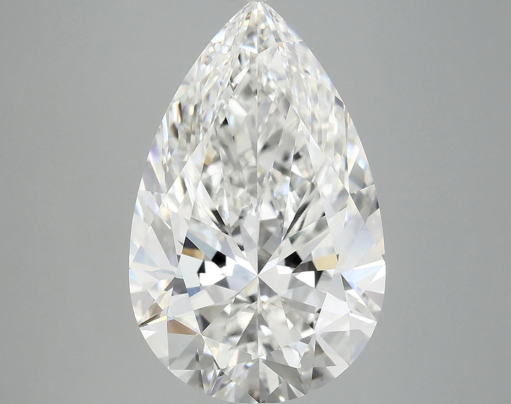 7.34 Carat Pear Shaped Ideal Cut VVS2 IGI Certified Lab Grown Diamond