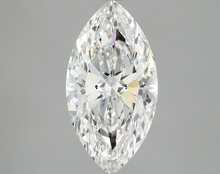 3.06 Carat Marquise Shaped Ideal Cut VVS2 IGI Certified Lab Grown Diamond