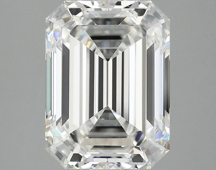 3.07 Carat Emerald Shaped Excellent Cut VVS2 IGI Certified Lab Grown Diamond