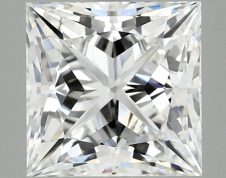 5.08 Carat Princess Shaped Ideal Cut VVS2 IGI Certified Lab Grown Diamond