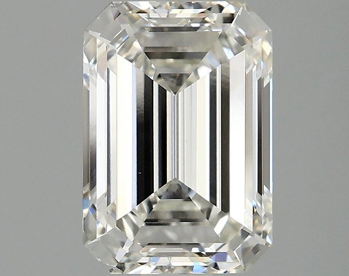 2.1 Carat Emerald Shaped Ideal Cut VVS2 IGI Certified Lab Grown Diamond