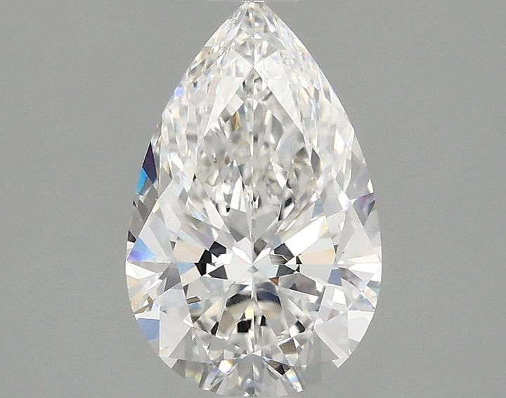 1.56 Carat Pear Shaped Ideal Cut VVS2 IGI Certified Lab Grown Diamond