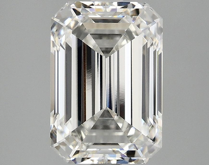 3.09 Carat Emerald Shaped Ideal Cut VVS2 IGI Certified Lab Grown Diamond