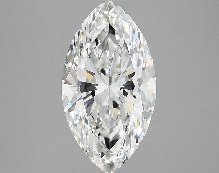 2.56 Carat Marquise Shaped Excellent Cut VS1 IGI Certified Lab Grown Diamond