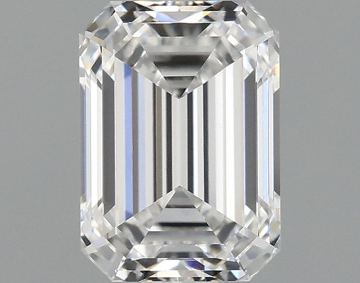 1.07 Carat Emerald Shaped Ideal Cut VVS2 IGI Certified Lab Grown Diamond