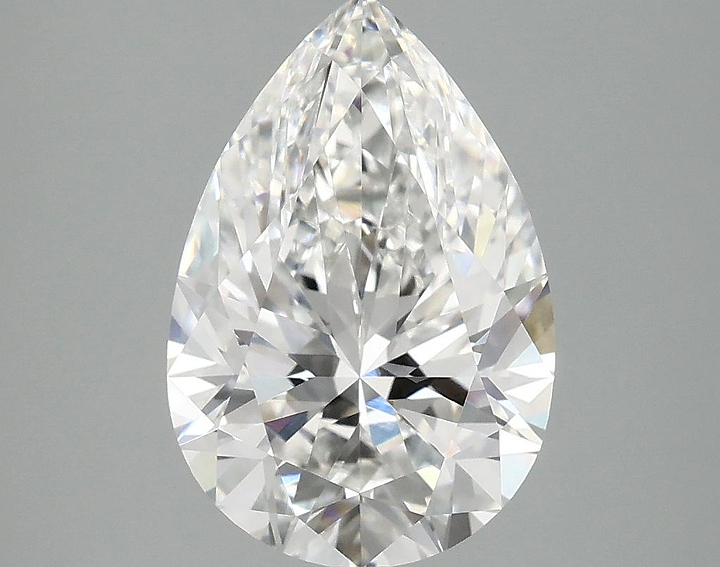 3.07 Carat Pear Shaped Excellent Cut VVS2 IGI Certified Lab Grown Diamond