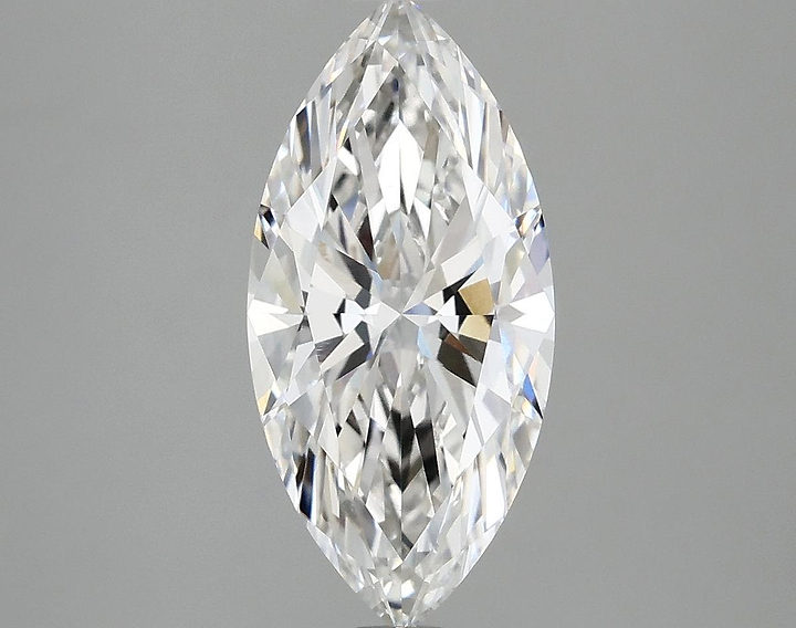 2.56 Carat Marquise Shaped Excellent Cut VVS2 IGI Certified Lab Grown Diamond