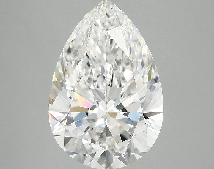 5.04 Carat Pear Shaped Excellent Cut VVS2 IGI Certified Lab Grown Diamond
